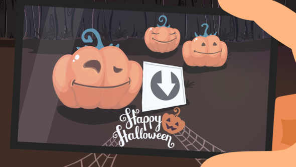 Funny Pumpkins. Halloween Slideshow.