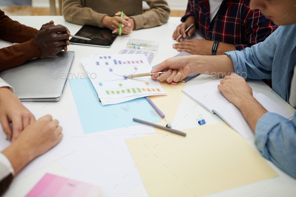 Planning at Meeting Table - Stock Photo - Images