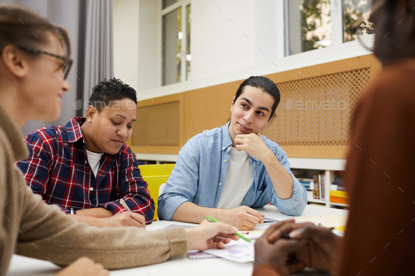 Young People Studying Together - Stock Photo - Images