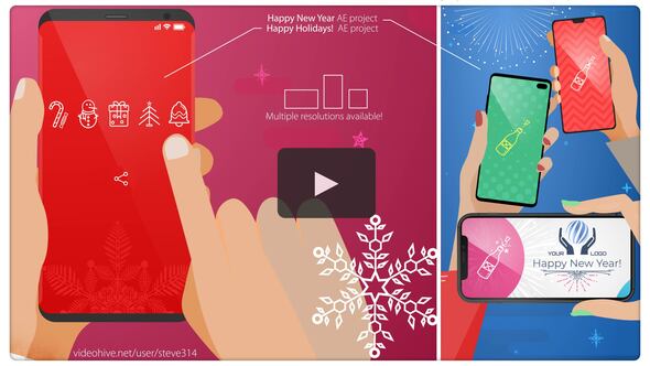 Happy New YearHappy - VideoHive 24943353
