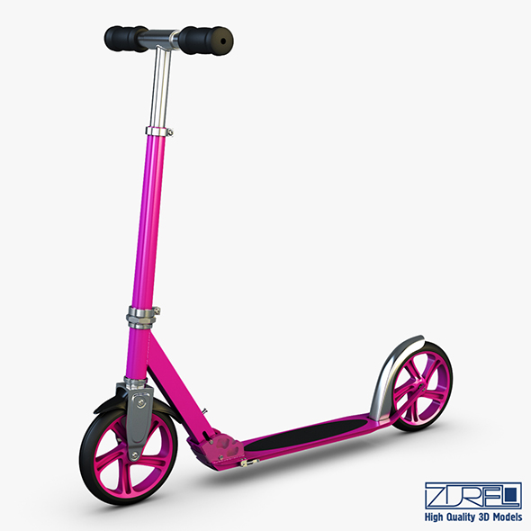Kick scooter pink - 3Docean 24943440