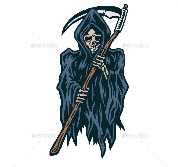 Vector Grim Reaper, Vectors | GraphicRiver