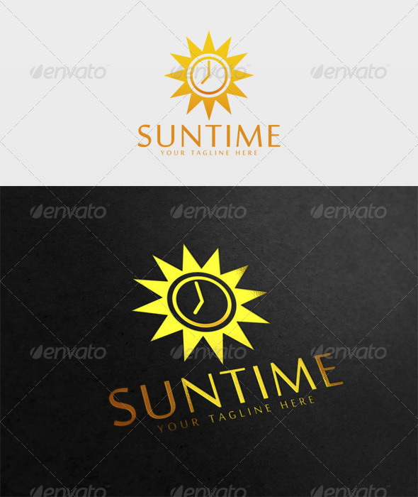 Sun Time Logo - Symbols Logo Templates