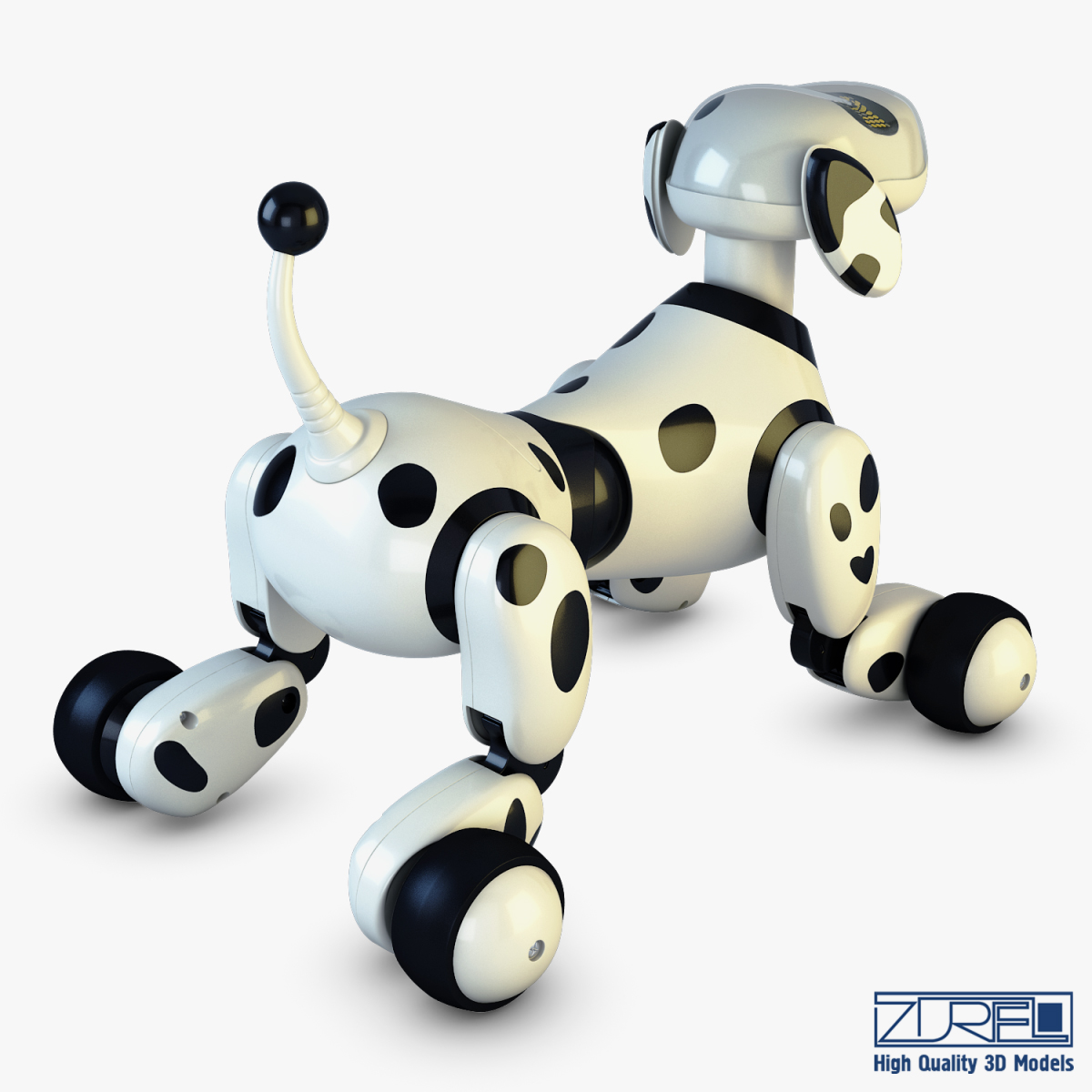 dalmatian robot dog