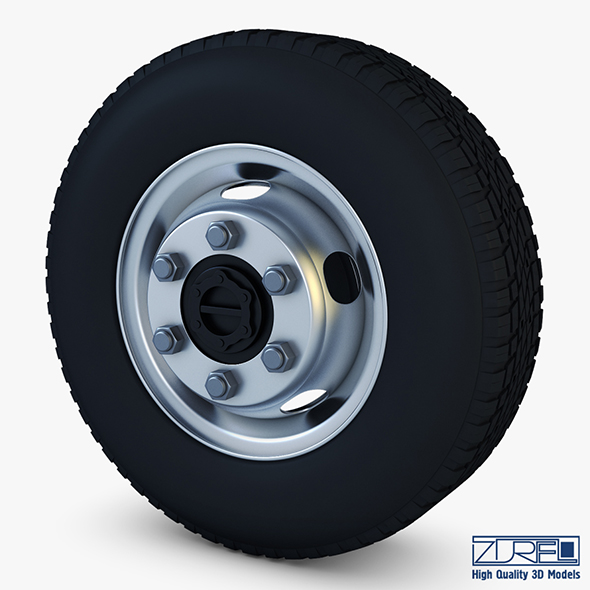 Truck Wheel v - 3Docean 24952334