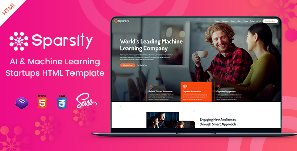 Sparsity - AI & Machine Learning Startups Template