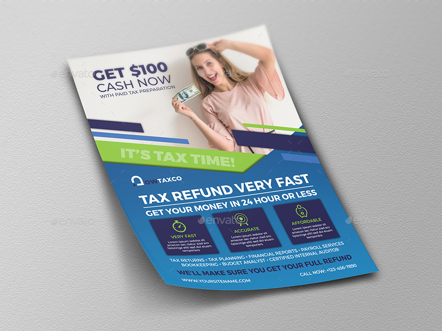 Tax and Accounting Flyer Template Vol.3 by OWPictures ...