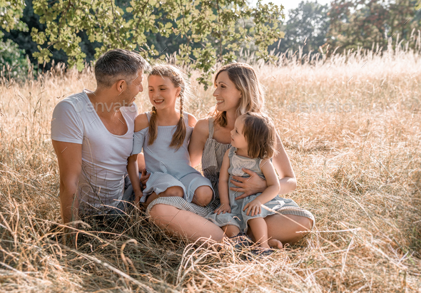 family with children - Stock Photo - Images