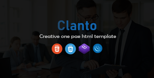 Excellent Clanto - Multipurpose HTML One page Template