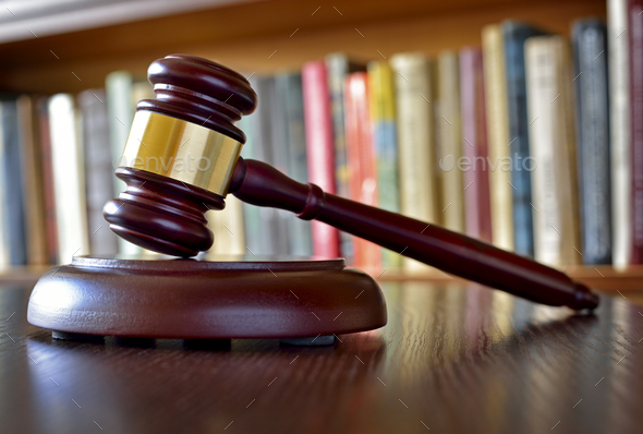Gavel, symbol of judicial decisions and justice - Stock Photo - Images