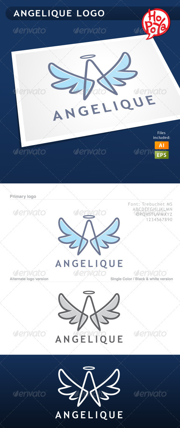 Angelique Logo - Letters Logo Templates