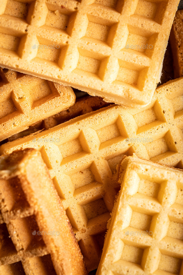 Tasty sweet waffles. Stock Photo by jirkaejc PhotoDune