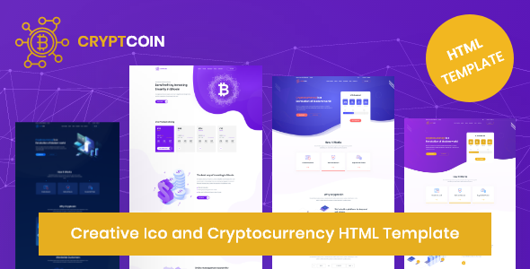 Excellent Cryptocoin - Creative ICO and Cryptocurrency HTML Template