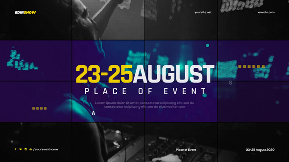 Music Event Promo / Party Invitation Slideshow / EDM Festival / Night Club / DJ Performance