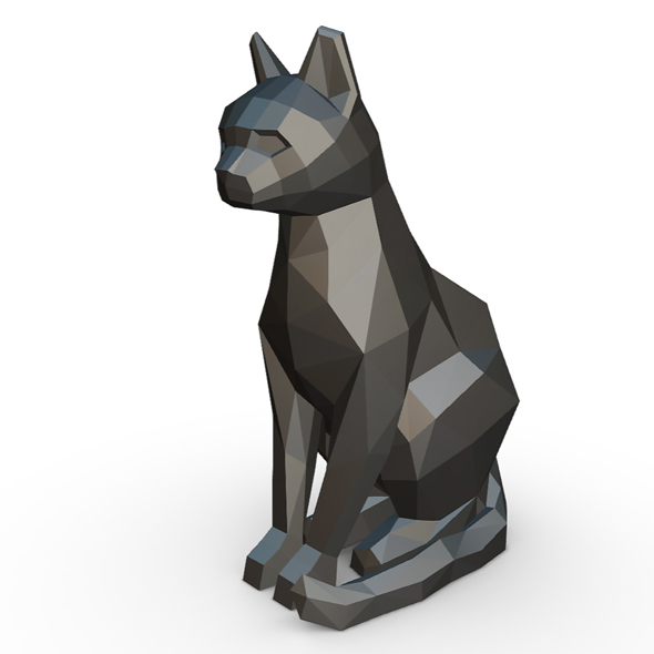 Cat sitting figure - 3Docean 24967297