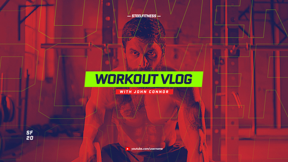 Sport Youtube Channel Opener / Event Promo / Fitness and Workout / Dynamic Typography