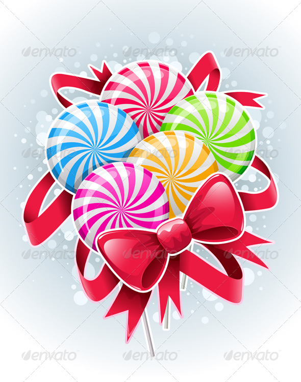 Bunch of Colorful Candies.