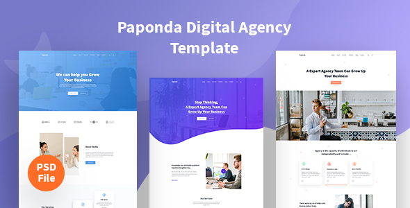 Paponda Digital Agency - ThemeForest 24911629