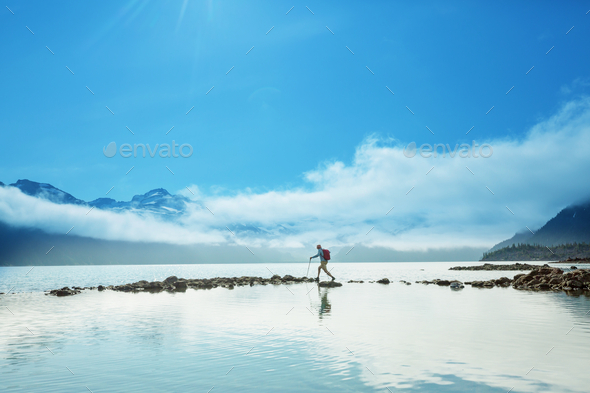 Garibaldi lake - Stock Photo - Images