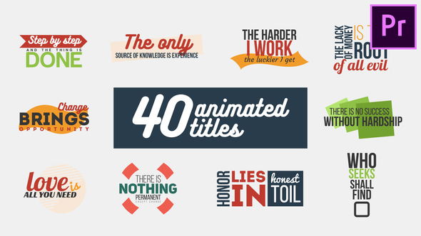 40 Animated Titles