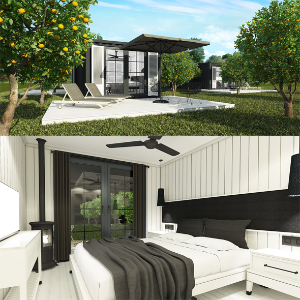 Container House Exterior - 3Docean 24976970