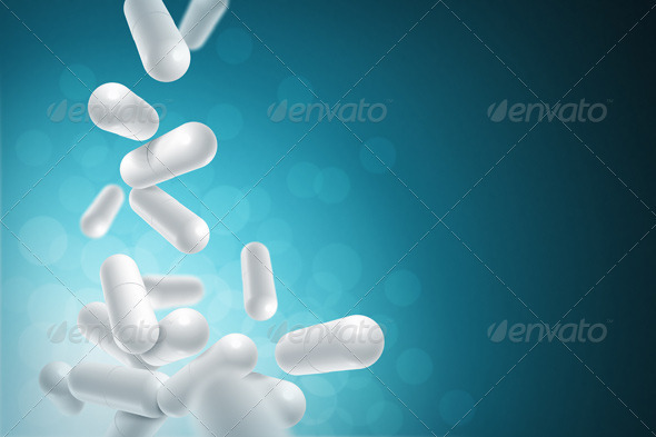 Pharmaceutical Capsules Background. - Miscellaneous Backgrounds