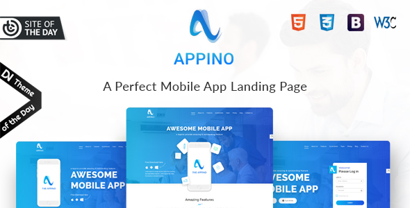Wondrous APPINO! - A Perfect Mobile App Landing Page