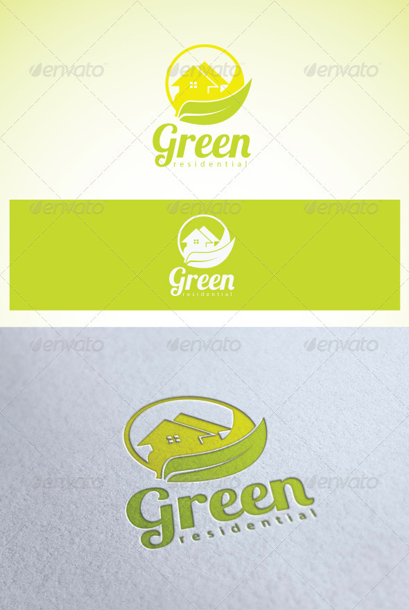 Logo Green Residential - Buildings Logo Templates