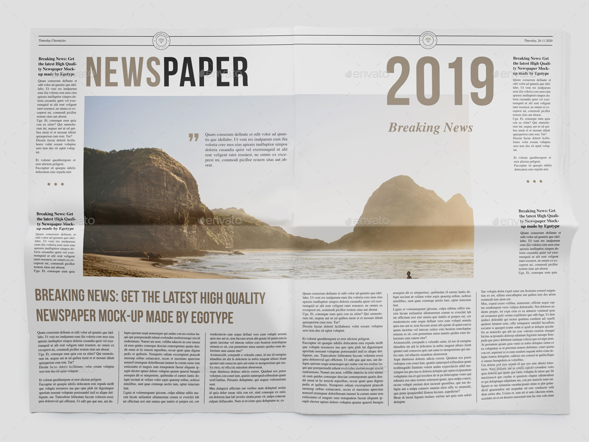 Download Newspaper Mockups by egotype | GraphicRiver