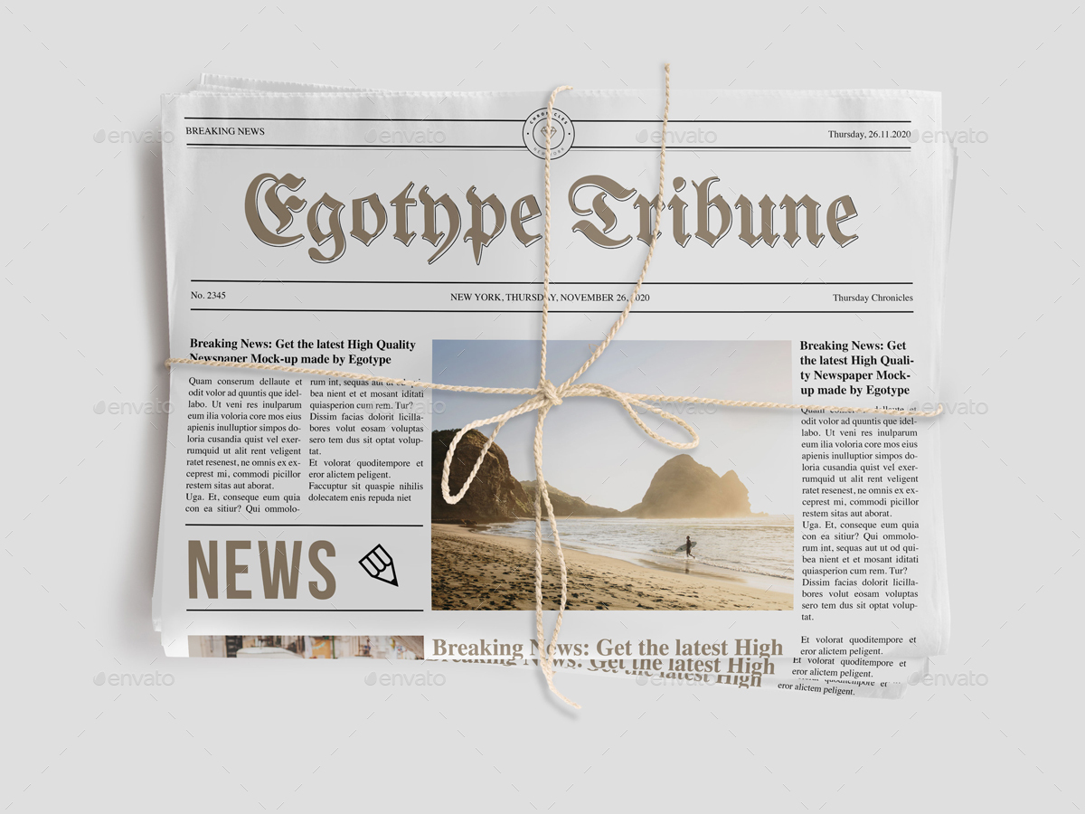 Newspaper Mockups, Graphics GraphicRiver