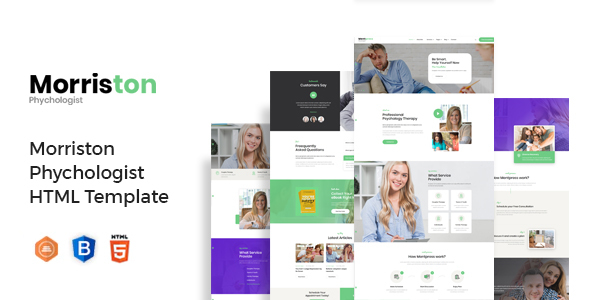 Extraordinary Morriston - Psychologist & Counseling HTML Template