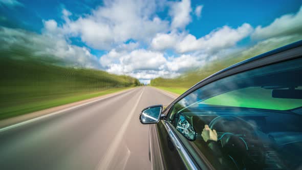 Hyperlapsed View From a Car