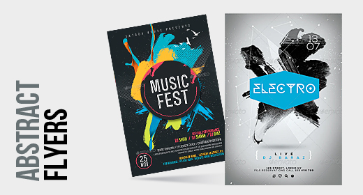 Abstract Party Flyers