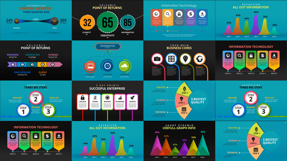 Infographics Set 12 - VideoHive 24990590