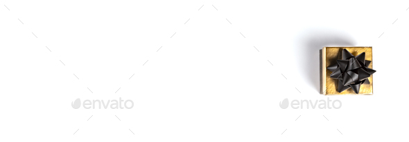 Gift Box on Festive White Background - Stock Photo - Images