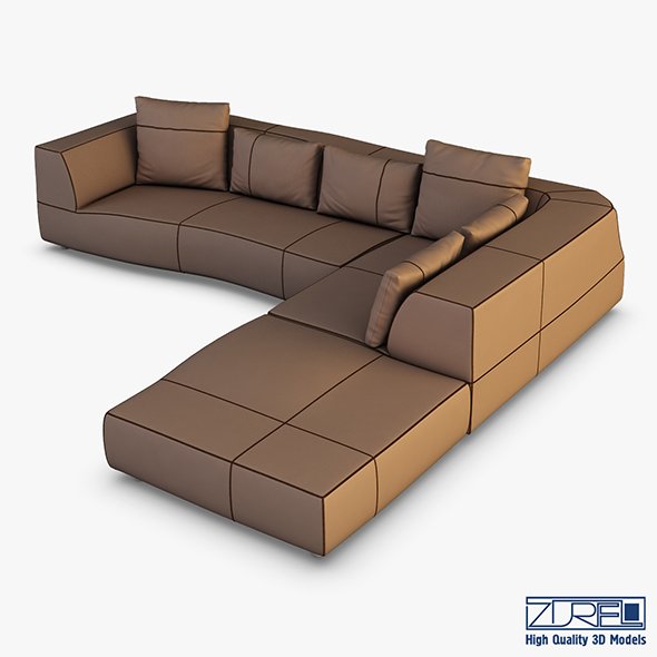 Iddesign bend sofa - 3Docean 24992060