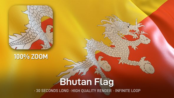 Bhutan Flag, Motion Graphics | VideoHive