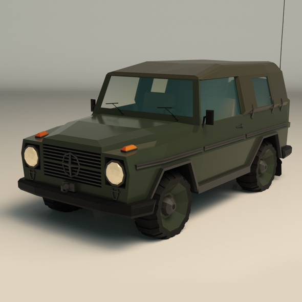 Low Poly Military - 3Docean 24998376
