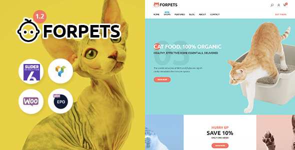 Forpets – Food Shop WooCommerce Theme