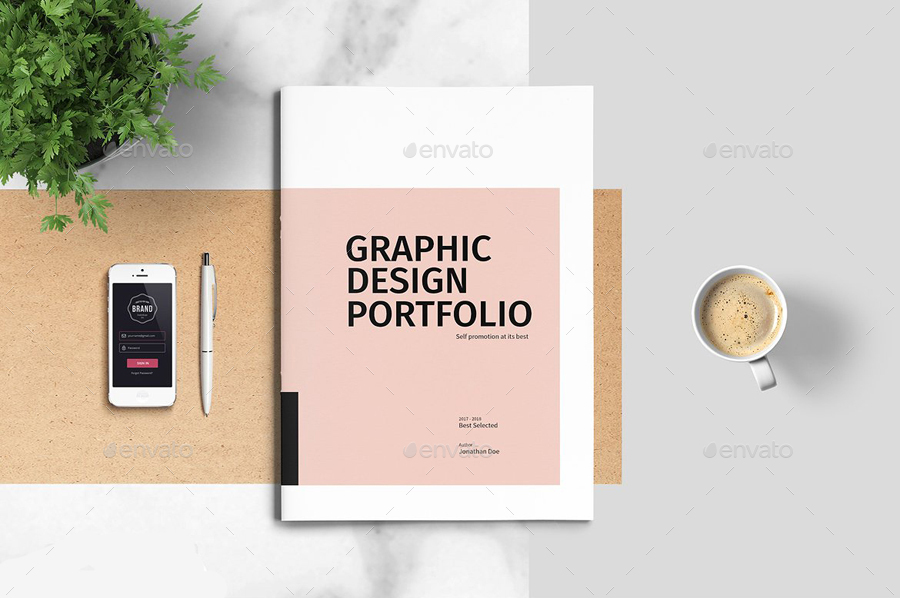 Graphic Design Portfolio Template, Print Templates | GraphicRiver