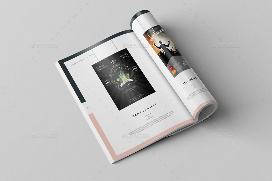 Graphic Design Portfolio Template, Print Templates | GraphicRiver