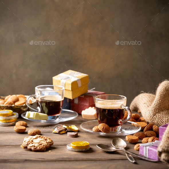 Dutch holiday Sinterklaas festive breakfast - Stock Photo - Images
