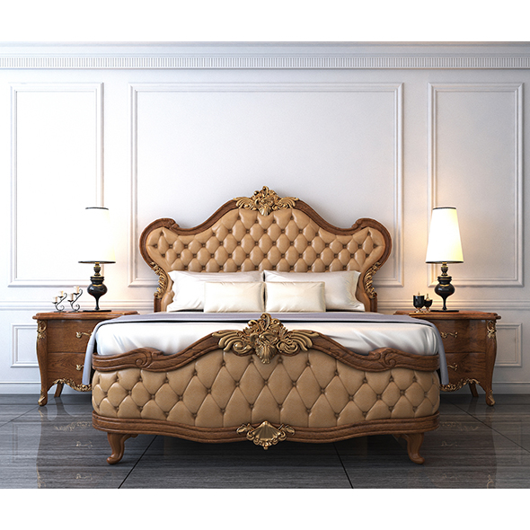 European Style Bed - 3Docean 25005474