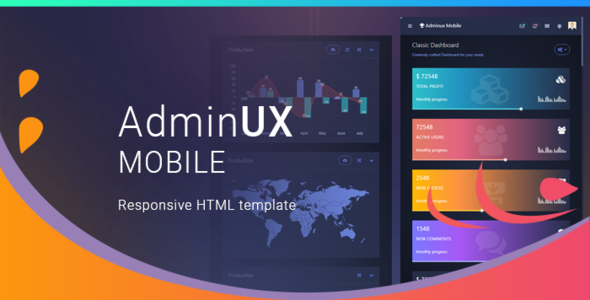 AdminUX Mobile - ThemeForest 19913470