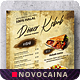Doner Kebab Vintage Single Page A4 & US Letter Food Menu, Print Templates