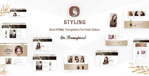 Styling - Barber shop & Hair Salon Bootstrap 4 & 5 HTML Ecommerce Template