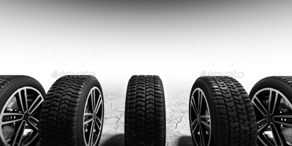 bevestig alstublieft Doe mee Tijdreeksen Wheels with modern alu rims on white background Stock Photo by photocreo