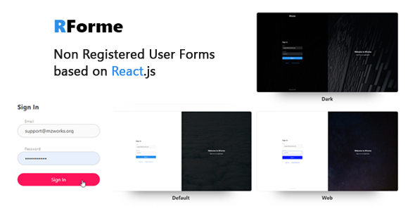RForme - React Non Registered Forms