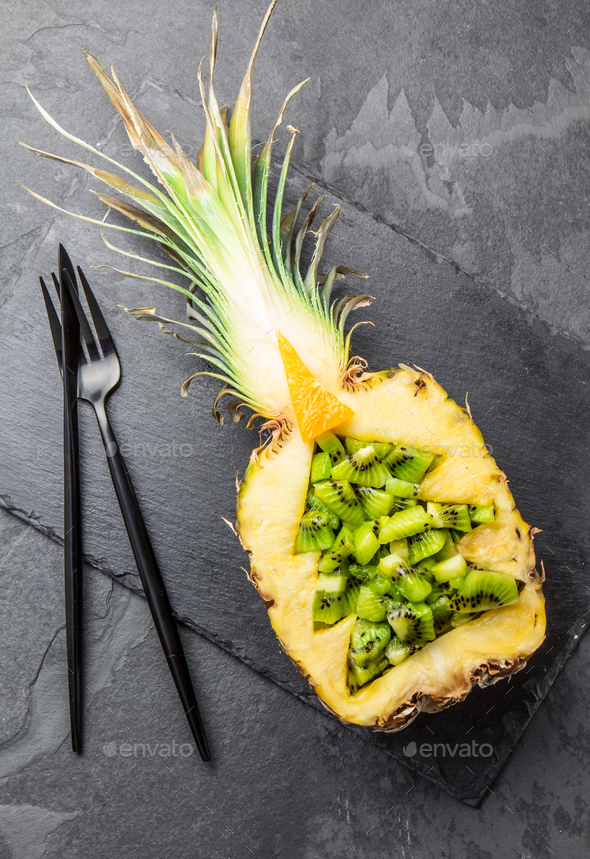 Holidey diet concept or tropical Christmas menu concept - Stock Photo - Images