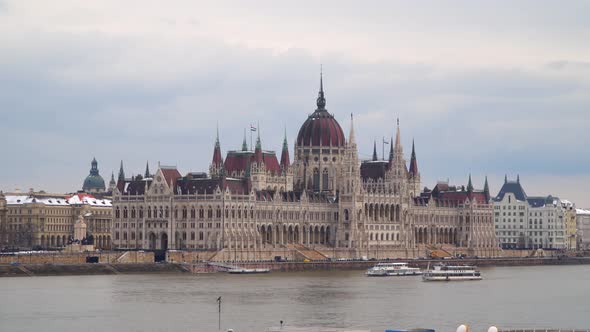 The Building of the Hungarian Parliament in Budapest